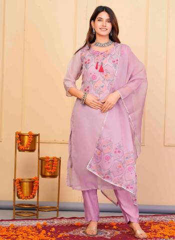 Attrective These Designer Suit in Fine Colored Pair With Bottom And Dupatta.These Top And Bottom Are Fabricated On Organza Pair With Organza Dupatta.Its Beautified With Designer Embroidery Work.