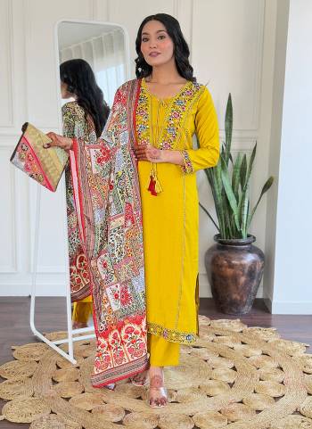 Attrective These Suit in Fine Colored Pair With Bottom And Dupatta.These Top And Bottom Are Fabricated On BSY Viscose Pair With Art Silk Dupatta.Its Beautified With Designer Embroidery Work .