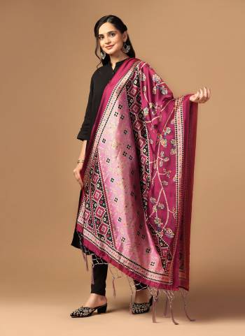 Grab These Beautiful Colored Ethnic Dupatta.This Dupatta is Fabricated On Beautiful Assam Silk Fabric . It Is Beautified With Beautiful Digital Printed.