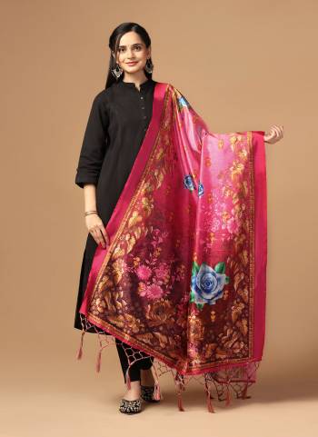 Grab These Beautiful Colored Ethnic Dupatta.This Dupatta is Fabricated On Beautiful Assam Silk Fabric . It Is Beautified With Beautiful Digital Printed.