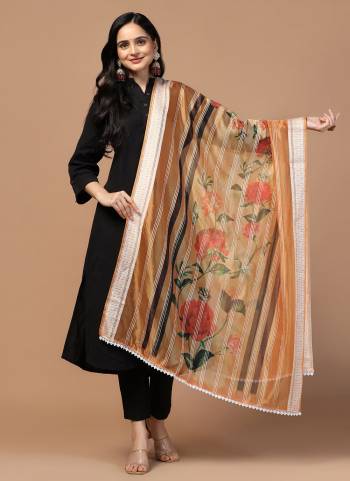 Looking These Beautiful Colored Ethnic Dupatta.This Dupatta is Fabricated On Beautiful Organza Fabric . It Is Beautified With Beautiful Wevon Loom Crochet Designer With Digital Printed.