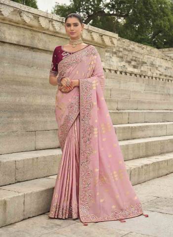 Attrective These Party Wear Saree in Fine Colored.These Saree Are Viscose Tissue Silk And Blouse is Fabricated On Raw Silk.Its Beautified With Wevon Butti Designer With Sequance Embroidery,Stone,Cut Work .