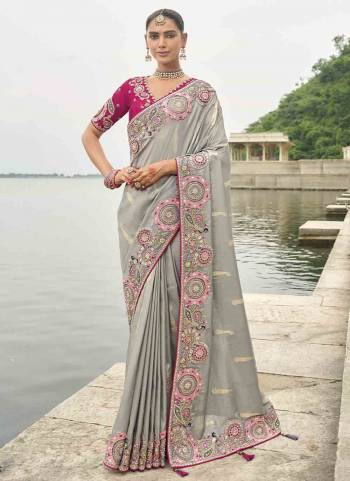 Attrective These Party Wear Saree in Fine Colored.These Saree Are Viscose Tissue Silk And Blouse is Fabricated On Raw Silk.Its Beautified With Wevon Butti Designer With Sequance Embroidery,Stone,Cut Work .