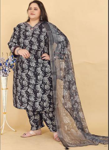 Attrective Looking These Beautiful Readymade Big Size Suits Set.These Top And Bottom is Fabricated On Lichi Viscose And Organza Dupatta.Its Beautified With Designer Digital Printed,Hand Work With Pocket.