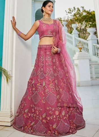 Attrective Looking This Partywear Fine Color Fancy Heavy Designer Choli And Lahenga Fabriced On Net And Dupatta Net In Fabricated Beautified With Attrective Designer Heavy Thread,Coding Embroidery Work. Buy Now.