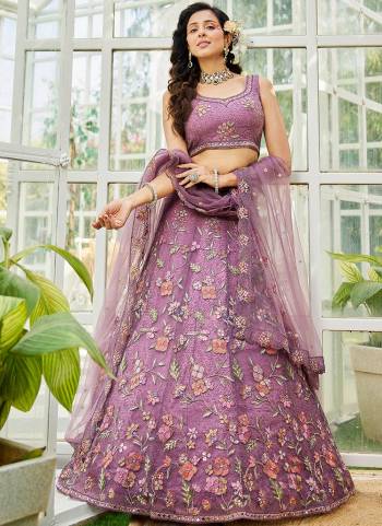 Attrective Looking This Partywear Fine Color Fancy Heavy Designer Choli And Lahenga Fabriced On Net And Dupatta Net In Fabricated Beautified With Attrective Designer Heavy Thread,Coding Embroidery Work. Buy Now.