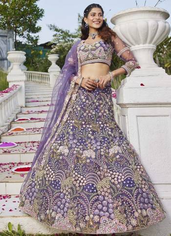 Attrective Looking This Partywear Fine Color Fancy Heavy Designer Choli And Lahenga Fabriced On Net And Dupatta Net In Fabricated Beautified With Attrective Designer Heavy Sequance,Thread,Coding Embroidery Work. Buy Now.