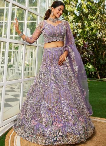 Attrective Looking This Partywear Fine Color Fancy Heavy Designer Choli And Lahenga Fabriced On Net And Dupatta Net In Fabricated Beautified With Attrective Designer Heavy Sequance,Thread,Coding Embroidery Work. Buy Now.