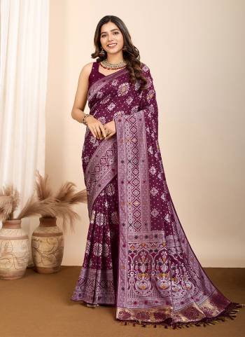 Attrective This Partywear Saree Paired With Blouse.This Saree And Blouse Are Soft Silk Based Fabric With Wevon Meenakari Rich Pallu Designer. Buy This Pretty Saree Now.