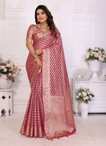 Looking These Party Wear Saree in Fine Colored.These Saree And Blouse is Fabricated On Organza.Its Beautified With Wevon Jari Border Designer.