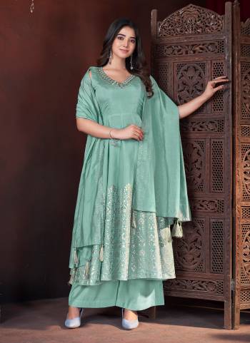 Attrective Looking These Beautiful Looking Readymad Plazzo Top Bottom With Dupatta.These Top And Bottom Dupatta is Fabricated On Roman Silk.Its Beautified With Designer Foil Printed With Mirror Embroidery Work .