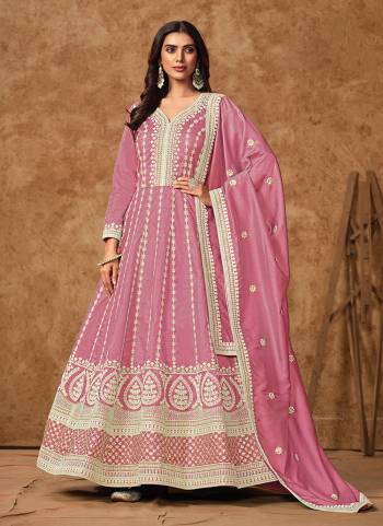Looking These Beautiful Looking Fine Color Anarkali Suits With Dupatta.These Top Are Dolla Silk And Dupatta Are Dolla Silk Fabricated And Crepe Bottom.Its Beautified With Designer Heavy Embroidery Work.