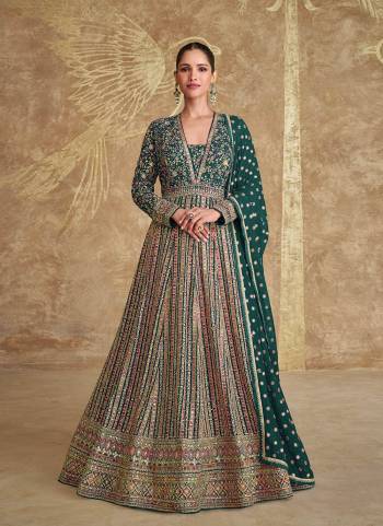 Attrective These Party Wear Anarkali Suit in Fine Colored Pair With Bottom And Dupatta.These Top Are Georgette And Dupatta Are Georgette And Pair With Santoon Bottom.Its Beautified With Santoon Inner.Its Beautified With Heavy Designer Embroidery Work.