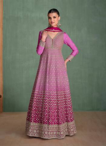 Attrective These Party Wear Anarkali Suit in Fine Colored Pair With Dupatta.These Top Are Georgette And Dupatta Are Chinon And Pair With Crepe Inner.Its Beautified With Heavy Designer Embroidery Work.