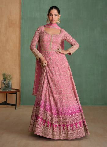 Attrective These Party Wear Anarkali Suit in Fine Colored Pair With Dupatta.These Top Are Georgette And Dupatta Are Chinon And Pair With Crepe Inner.Its Beautified With Heavy Designer Embroidery Work.