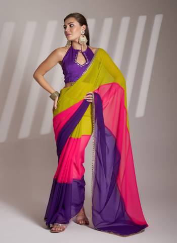 Attrctive These Fancy Party Wear Saree in Fine Colored.These Saree Are Chiffon And Blouse is Fabricated On Art Silk Pair.Its Beautified With Solid Fancy Disigner.