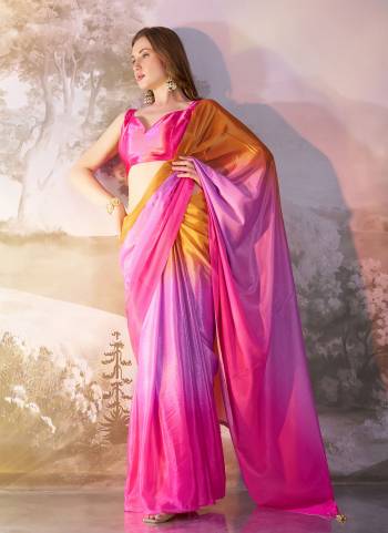 Attrctive These Fancy Party Wear Saree in Fine Colored.These Saree Are Chiffon And Blouse is Fabricated On Art Silk Pair.Its Beautified With Solid Fancy Disigner.