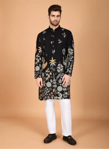 For A Festive Wear,Grab These Readymade Kurta Pair in Fine Colored.These Kurta Are Viscose Rayon Fabricated on Pair.Its Beautified With Heavy Designer Multy Thread Embroidery Work.