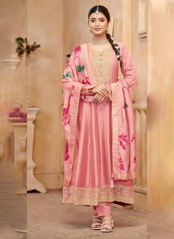 Looking These Designer Anarkali Suit in Fine Colored Pair With Bottom And Dupatta.These Top Are Vichitra Silk And Dupatta Are Fabricated On Dola Silk Pair With Santoon Bottom.Its Beautified With Santoon Inner.Its Beautified With Heavy Designer Embroidery Work With Printed Dupatta.