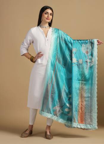 Grab These Beautiful Colored Ethnic Dupatta.This Dupatta is Fabricated On Beautiful Chinon Silk Fabric . It Is Beautified With Beautiful Digital Printed With Embroidery Work.