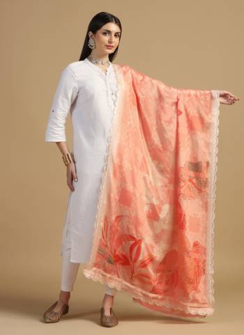 Grab These Beautiful Colored Ethnic Dupatta.This Dupatta is Fabricated On Beautiful Chinon Silk Fabric . It Is Beautified With Beautiful Digital Printed With Embroidery Work.