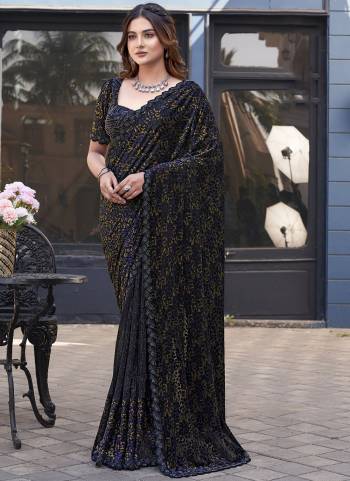 Look Attrective These Fancy Designer Party Wear Saree in Fine Colored.These Saree Are Gucci Velvet And Blouse Satin Silk is Fabricated.Its Beautified Heavy Desiger Sequance Embroidery,Hand Beads Stone Work.