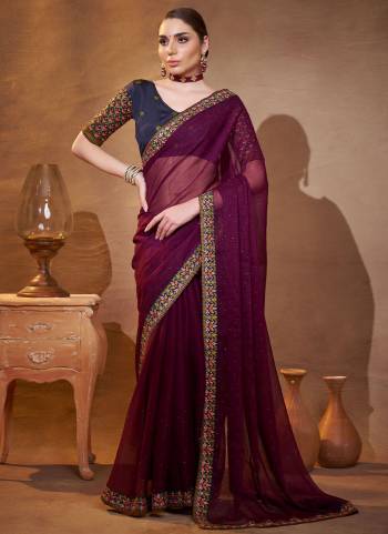 Attrctive These Fancy Party Wear Saree in Fine Colored.These Saree Are Shimmer Chiffon And Blouse is Fabricated On Art Silk Pair.Its Beautified With Fancy Disigner Embroidery Work.