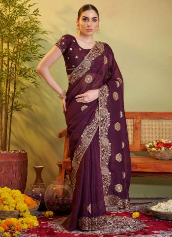 Looking These Fancy Party Wear Saree in Fine Colored.These Saree And Blouse is Fabricated On Crunchy Chiffon Pair.Its Beautified With Fancy Disigner Embroidery Work.