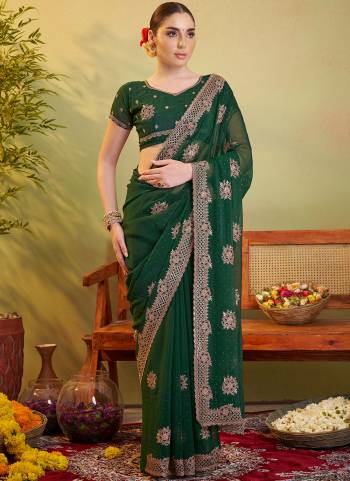 Looking These Fancy Party Wear Saree in Fine Colored.These Saree And Blouse is Fabricated On Fendy Chiffon Pair.Its Beautified With Fancy Disigner Embroidery Work.