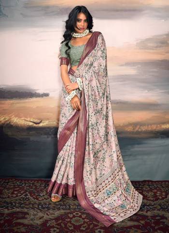 Looking These Party Wear Saree in Fine Colored.These Saree Are Cotton Silk And Blouse is Fabricated On Cotton Silk.Its Beautified With Weaving Jari Border Designer With Digital Printed.