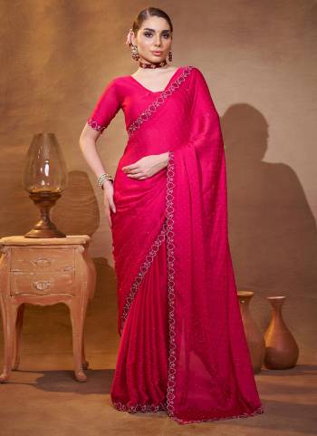 Attrctive These Fancy Party Wear Saree in Fine Colored.These Saree And Blouse is Fabricated On Satin Chiffon Pair.Its Beautified With Fancy Disigner Swarovski Work.
