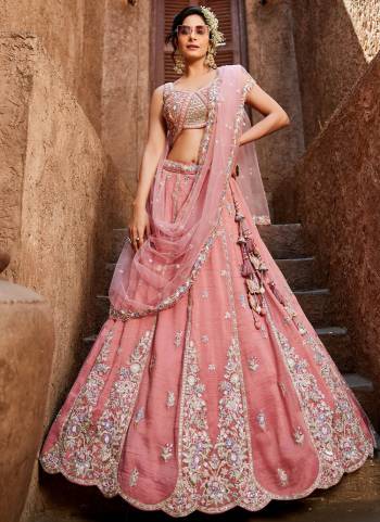 Attrective Looking This Partywear Fine Color Fancy Heavy Designer Choli And Lahenga Fabriced On Tissue And Dupatta Tissue In Fabricated Beautified With Attrective Designer Heavy Embroidery,Beads And Stone Work. Buy Now.