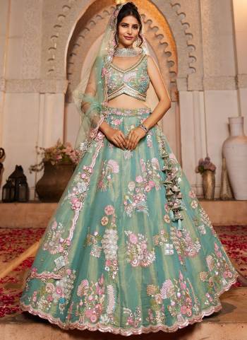 Attrective Looking This Partywear Fine Color Fancy Heavy Designer Choli And Lahenga Fabriced On Net And Dupatta Net In Fabricated Beautified With Attrective Designer Heavy Embroidery,Beads And Stone Work. Buy Now.