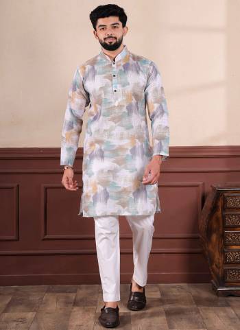 For A festive Wear,Grab These Readymade Kurta With Payjama in Fine Colored.These Kurta is Fabricated On Linen And Cotton Bottom With Designer Digital Printed.Buy Now.