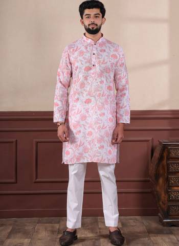 For A festive Wear,Grab These Readymade Kurta With Payjama in Fine Colored.These Kurta is Fabricated On Linen And Cotton Bottom With Designer Digital Printed.Buy Now.