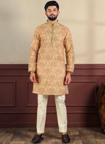 For A festive And Party Wear,Looking These Readymade Kurta With Payjama in Fine Colored.These Kurta is Fabricated On Cotton Blend And Cotton Bottom With Designer Printed With Embroidery Hand Work.Buy Now.