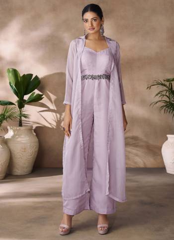 Attrective These Beautiful Looking Party Wear Readymade Western Top Botton Dress.These Top And Bottom Are Organza Fabricated.Its Beautified With Disigner Hand Work.