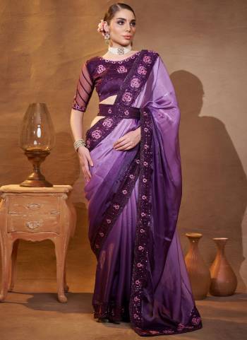 Attrctive These Fancy Party Wear Saree in Fine Colored.These Saree Are Satin Jimmy Choo And Blouse is Fabricated On Art Silk Pair.Its Beautified With Fancy Disigner Embroidery Work.