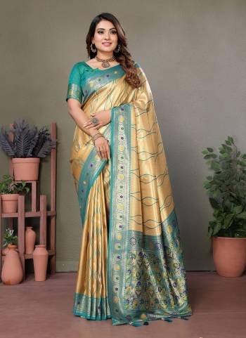 Looking These Party Wear Saree in Fine Colored.These Saree And Blouse is Fabricated On Banarasi Tissue Silk.Its Beautified With Wevon Heavy Rich Pallu Designer.