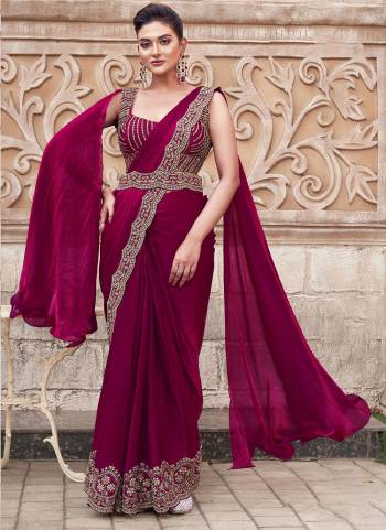 Look Attrective These Designer Ready To Wear Party Wear Saree in Fine Colored.These Saree Are Two Tone Satin Silk And Blouse Two Tone Satin Silk is Fabricated.Its Beautified Heavy Designer Embroidery Work.