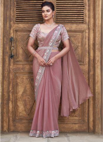 Look Attrective These Designer Ready To Wear Party Wear Saree in Fine Colored.These Saree Are Two Tone Satin Silk And Blouse Two Tone Satin Silk is Fabricated.Its Beautified Heavy Designer Embroidery Work.