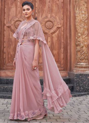 Look Attrective These Designer Ready To Wear Party Wear Saree in Fine Colored.These Saree Are Two Tone Satin Silk And Blouse Two Tone Satin Silk is Fabricated.Its Beautified Heavy Designer Embroidery Work.