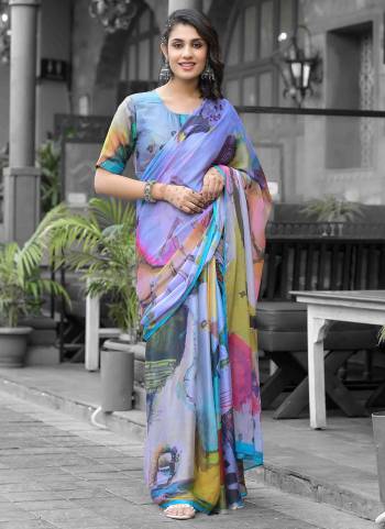 Attrective These Ready To Wear Gown Style Saree in Fine Colored.These Gown Are Imported Georgette And Pallu is Fabricated On Imported Georgette Pair.Its Beautified With Designer Digital Printed.