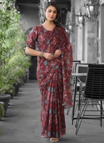 Attrective These Ready To Wear Gown Style Saree in Fine Colored.These Gown Are Imported Georgette And Pallu is Fabricated On Imported Georgette Pair.Its Beautified With Designer Digital Printed.