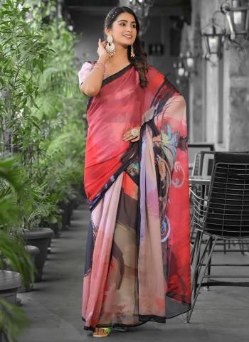 Attrective These Ready To Wear Gown Style Saree in Fine Colored.These Gown Are Imported Georgette And Pallu is Fabricated On Imported Georgette Pair.Its Beautified With Designer Digital Printed.