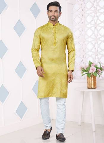 Looking These Party Wear Mans Wear Kutra Payjama wearing this fashionable. Tailored Kurta Are Jacquard Silk And Payjama Raymond Cotton finest Fabriced With Pintex,Wevon Jacquard Designer and fashioned with a banded collar for a dash of style.