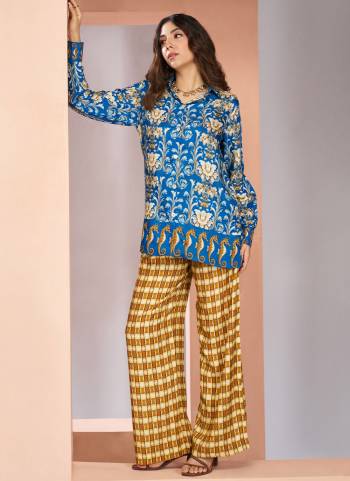 Attrective These Beautiful Looking Party Wear Readymade Western Style Top Botton Dress.These Top And Bottom Are Muslin Silk Fabricated.Its Beautified With Disigner Printed.