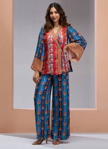Attrective These Beautiful Looking Party Wear Readymade Western Style Top Botton Dress.These Top And Bottom Are Muslin Silk Fabricated.Its Beautified With Disigner Printed.