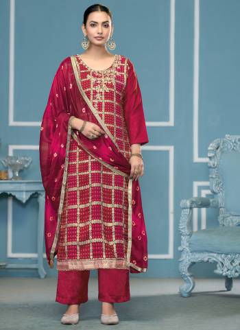Looking These Suit in Fine Colored Pair With Bottom And Dupatta.These Top Are Banarasi Cotton And Dupatta Are Fabricated On Chiffon Pair With Dull Santoon Bottom.Its Beautified With Wevon Designer Printed,Hand Work.