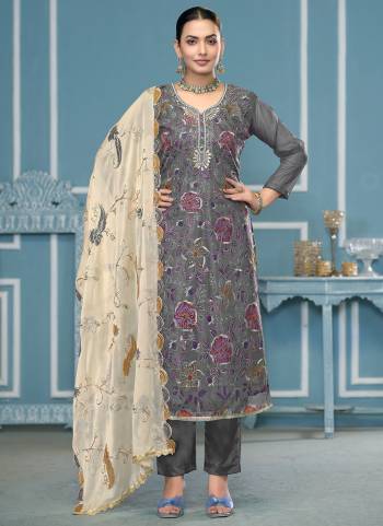 Garb These Suit in Fine Colored Pair With Bottom And Dupatta.These Top Are Viscose Organza And Dupatta Are Fabricated On Nazmin Pair With Dull Santoon Bottom.Its Beautified With Designer Printed,Embroidery,Hand Work.